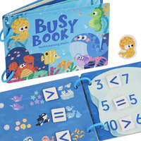 Livre d'activités professionnelles personnalisé Velcro SSensoriel Livre préscolaire pour enfants