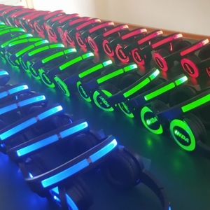 Auriculares Inalámbricos INDA RF77 de 3 Canales para Discoteca Silenciosa, Sonido Estéreo de Alta Fidelidad, con Luces LED, para Fiestas Silenciosas - Product Image 5