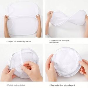 Fabric Folding Laundry Basket Organizer Household <b>Wall</b> <b>Hanging</b> Mesh <b>Storage</b> Bag for Dirty Clothes Bathroom Clothes Basket Frame - Product Image 4