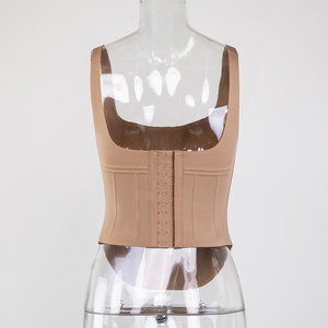 En gros, Haut corset bustier moulant sexy pour soirée et club, Crop top élastique et rebondissant, Corset vintage pour femme - Product Image 6