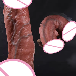 Dildo de Silicona Líquida Realista <span class=keywords><strong>con</strong></span> <span class=keywords><strong>Venas</strong></span>, Precio de Fábrica al por Mayor, Juguete Sexual para Hombres - Product Image 4