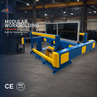 Positionneur de soudage horizontal avec têtes mobiles, poulies mobiles et table rotative pour le soudage automatique des soudures circulaires de longs tuyaux et réservoirs