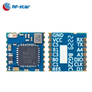 저렴한 실리콘 연구소 EFR32BG22 8*8 BLE 5.3 소형 블루투스 무선 직렬 포트 통신 모듈 비콘 장치