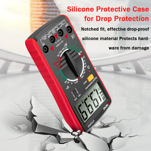 Multímetro digital voltímetro Amperímetro Corrente Tensão Medidor Resistência Capacitância <span class=keywords><strong>Tester</strong></span> (Vermelho) Hot-vender na <span class=keywords><strong>China</strong></span> - Product Image 3