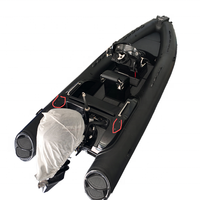 Nouveau modèle 2026, bateau pneumatique RIB 580 de 20 pieds à coque en fibre de verre, certifié CE, avec moteur hors-bord, en Hypalon/Orca/PVC, vente chaude