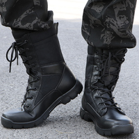 Bottes d'entraînement de sécurité pour hommes, tige robuste, semelle extérieure en caoutchouc résistante à l'usure, maille respirante pour le travail sur le terrain