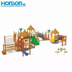 Parco giochi all'aperto per bambini commerciale di alta qualità realizzato in legno per attrezzature da divertimento Slide Swing - Product Image 2