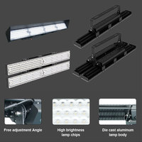 Éclairage LED linéaire anti-éblouissement professionnel pour terrains de padel, projecteur extérieur pour stades sportifs, éclairage pour terrains de tennis et de pickleball
