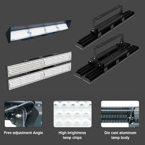 ไฟสนามแพเดิล LED แบบเส้นตรง ป้องกันแสงสะท้อน ระดับมืออาชีพ สำหรับสนามกีฬากลางแจ้ง ไฟสปอร์ตไลท์สำหรับสนามเทนนิสและพิคเคิลบอล - Product Image 6