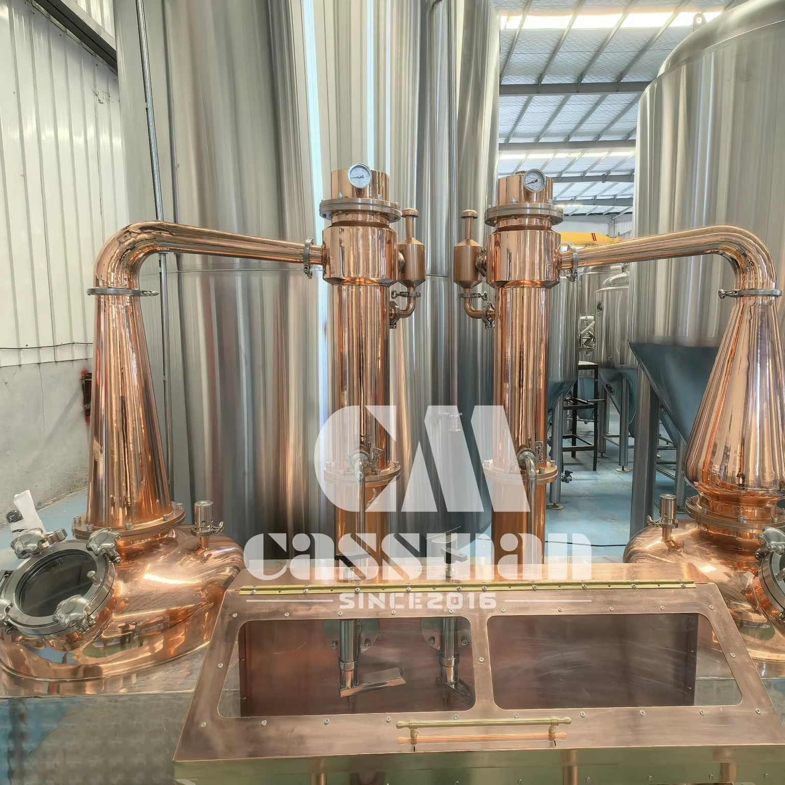 copper pot still gin distillation 120 litres