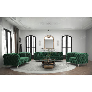 أريكة مخملية فاخرة نوفا ، أثاث منزلي حديث ، أريكة مقطعية ، طقم قماش تشيسترفيلد - Product Image 2