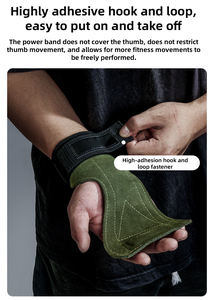 Sıcak satış bileklikler ayarlanabilir Powerlifting el kaldırma spor pedi el sapları kaldırma kayışları ağırlık kaldırma güç kullanıcıları için - Product Image 4