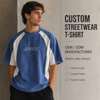 T-shirt Raglan Oversize Personnalisé pour Homme en Coton Lourd – Streetwear – Fabricant de Vêtements OEM et Marque Privée