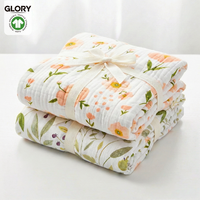 Fournisseur Direct Vérifié Fabricant OEM ODM Personnalisé Couverture Carrée Grande en Mousseline pour Bébé Couverture de Berceau en Mousseline