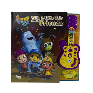 Met Een Beetje Hulp Van Mijn Vrienden Board Book Geluid Gitaar Speelgoed Kinderen Gitaar Soundbook