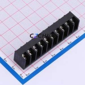 DBT50-6.35-10P-BK-P Barrier Terminal Block Through hole Component (THT),P=6.35mm Connector - Product Image 1