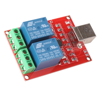 Module de relais 2 canaux 5V interrupteur de commande USB/Module de relais 2 voies 5V/interrupteur de commande d'ordinateur