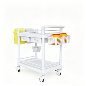 Carrello Medico Professionale per Ospedali, Robusto Carrello Infermieristico <span class=keywords><strong>in</strong></span> ABS con Ruote Silenziose a 360 Gradi per Girovisite - Product Image 5