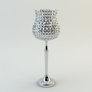 Top Crystal Goblet Globe Tealight Votive Candle Holder Home Decoration <b>Tall</b> candelabra candle holder for <b>table</b> with crystal - Product Image 2
