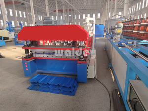 Full Automatic Colored Metal Galvanized Corrugated Metal Electric Cutting Roofing <b>Sheet</b> Roll Forming Machine - Product Image 4