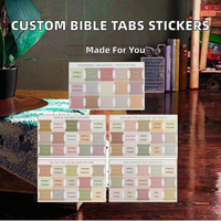 Étiquettes adhésives personnalisables imperméables pour index, onglets de Bible, autocollants décoratifs DIY, diverses couleurs pour cadeaux, artisanat et papeterie