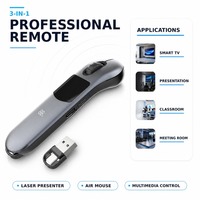 Présentateur laser sans fil professionnel, télécommande Air Mouse pour Smart TV, présentation, enseignement en classe, salle de réunion, ordinateur portable, Android