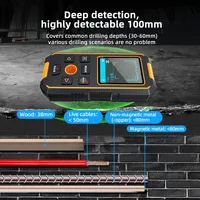 Detector de Metales NF-513S, Escáner de Pared, Detector de Cables Eléctricos Bajo Tensión, Localizador de Metales, Madera y Vigas, Detector de Orificios
