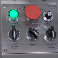 Machine à bordure de matelas semi-automatique haute vitesse XIDENGBAO WB-3A, têtes Singer 300U, point de chaînette, contrôlée par PLC, 380V, 16-18 pièces/HEURE