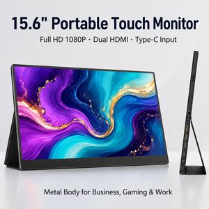 <span class=keywords><strong>Monitor</strong></span> Portátil para <span class=keywords><strong>Laptop</strong></span> de 15.6 Pulgadas, 1920x1080, Pantalla Táctil, Metálico, para Viajes, Doble HDMI, Tipo-C, Pantalla Externa - Product Image 4