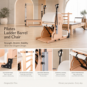 2-in-1 Equipment Multifunctional <b>Ladder</b> Barrel Wooden <b>Chair</b> Resistance Exercise <b>Chair</b> 20 Multifunctional Design Combines <b>Ladder</b> - Product Image 2