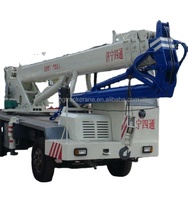 Grue télescopique hydraulique mobile compacte LUYING 6-16 tonnes avec composants Liyuan, moment de levage de 240 kN.m, hauteur de 28 m