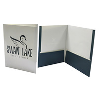 Porte-documents A4 personnalisé pour cartes de visite et contrats, imprimé offset, avec pince de maintien, durable