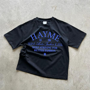 Factory Directly Sale Stock Silicone Print <strong>Star</strong> Letter Tees Jersey Unique Fashion100% Comb Cotton <strong>Tshirt</strong> for Men - Product Image 4