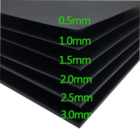 Bonne qualité 150gsm 180gsm papier noir jais double face pour boîte d'emballage haut de gamme feuille de papier à noyau noir