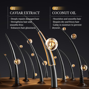 KORMESIC 1000ml Wholesale Caviar Hair <b>Shampoo</b> Nourishing Coconut Oil Collagen Repairing Moisturizing Smoothing Color-Protection - Product Image 4