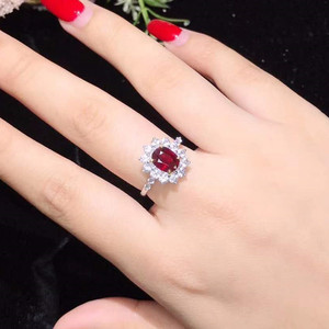 SGARIT-anillo de compromiso de oro de 18K, joyería personalizada, para boda, 1,52 CT, Paloma, sangre, rojo, sin calefacción, Gema de rubí Natural, joyería de piedra - Product Image 6