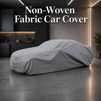 Housse de voiture en tissu non tissé 80 g/m² pour toutes les saisons, anti-poussière, résistante aux rayures, personnalisation possible