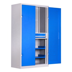 Équipement d'atelier robuste Armoires <span class=keywords><strong>de</strong></span> <span class=keywords><strong>garage</strong></span> en acier Stockage d'atelier à double <span class=keywords><strong>porte</strong></span> Stockage d'atelier - Product Image 2