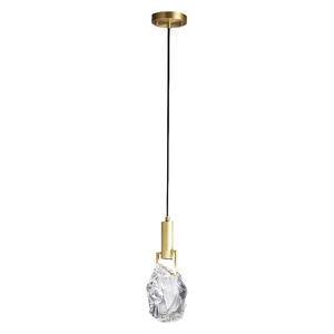 Lustre LED en cristal d'aluminium de style nordique, hauteur réglable, intensité variable, protection des yeux, minimaliste, luxueux, pour chevet, bar, milieu de gamme - Product Image 1