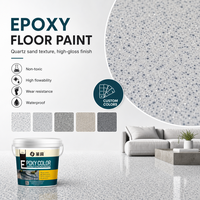 Peinture époxy aqueuse haute teneur en solides pour sols en sable, double composant, résistante à l'usure, durable, marque RHEIN pour revêtements de sol industriels en marbre