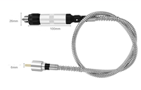 Tige flexible métallique pour meuleuse rotative 0,6-6 mm, extension de 1100 mm, mandrin 10000 tr/min, pour accessoires de meuleuse suspendue