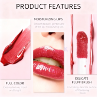Gloss à lèvres transparent perlé de haute qualité, personnalisation de maquillage ciblée, vente en gros, marque privée, longue durée, hydratant