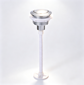 Bouton de chasse d'eau moderne à simple pression, design tactile doux et étanche, accessoire pour salles de bain et cloisons d'hôtels - Product Image 1
