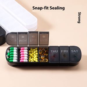 กล่องยาแบบใหม่ขายดี 14 ช่อง สองด้าน พร้อมฝาปิดสำหรับแบ่งยา - Product Image 3