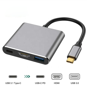 Tendencia 3 en 1 <span class=keywords><strong>USB</strong></span> 3,1 tipo C <span class=keywords><strong>a</strong></span> <span class=keywords><strong>USB</strong></span> 3,0 4K <span class=keywords><strong>HDMI</strong></span> tipo C <span class=keywords><strong>hembra</strong></span> cargador Hub <span class=keywords><strong>Adaptador</strong></span> convertidor Cable 3 en 1 Hub con PD - Product Image 4