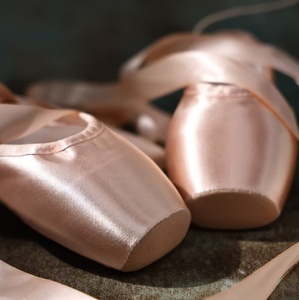 Chaussons de ballet professionnels en satin rose chair pour les pieds. Chaussures de danse classique pour adultes débutants, à semelle rigide, pour la pratique et la performance - Product Image 5