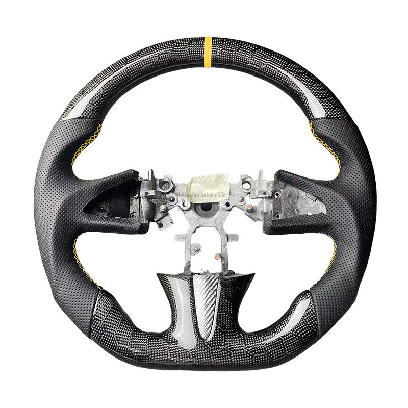 หนัง + หวีน้ำผึ้งคาร์บอนไฟเบอร์ + เย็บแถบสีเหลือง