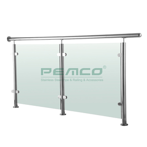 Poste de Vidro Temperado para Corrimão Externo de 10 a 12 mm, Design de Deck para Varanda em Aço Inoxidável - Product Image 2