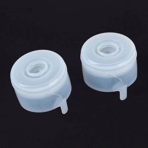FUXI Professional Suppliers 55MM Food Grade PE Non Spill Cap Pull Ring Ribbed Closure for Cups Custom Logo <b>5ml</b> Capacity Easy - Product Image 2