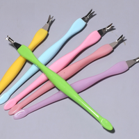 STALEKS Poussoir à ongles en acier européen pour éliminer les peaux mortes, manucure, outils de soin mat pour manucure et dépose de vernis